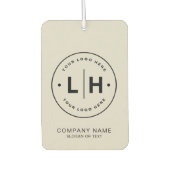 Moderne minimale Logo QR Luchtverfrisser (Voorkant)