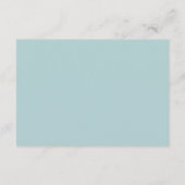 Moderne Minimale Luier Raffle Insert | Blauw Informatiekaartje (Achterkant)