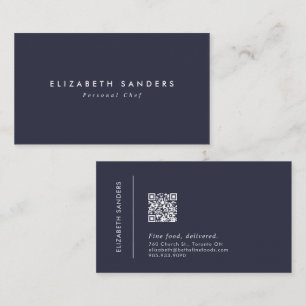 Moderne minimale Luxe Boutique QR CODE Business Ca Visitekaartje