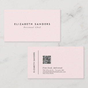 Moderne minimale Luxe Boutique QR CODE Visitekaartje