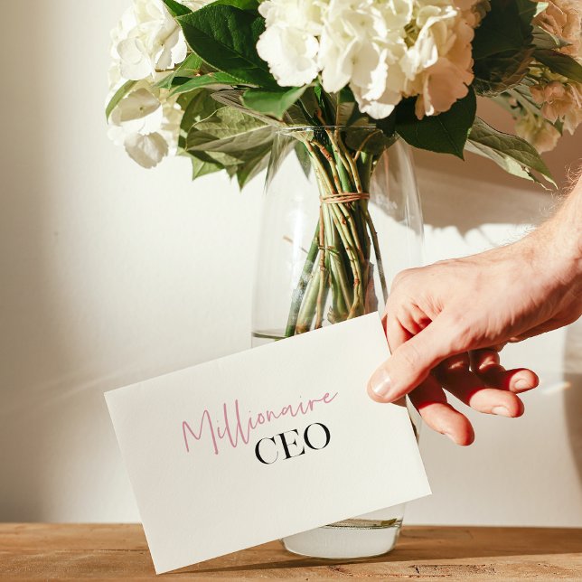 Moderne minimale militaire CEO | Roze en zwart (Creator heeft geüpload)