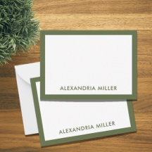 Moderne minimale monogram naam Olive