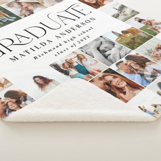 Moderne minimale multi-foetscriptcadeaukaart voor  sherpa deken (3/4)