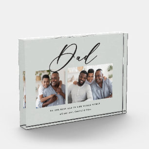 Moderne minimale multi-foetscriptgift fotoblokken