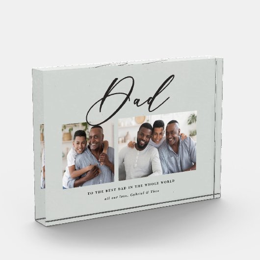 Moderne minimale multi-foetscriptgift fotoblokken (Links)