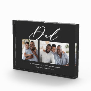 Moderne, minimale multi-foetscriptgift fotoblokken