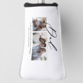 Moderne minimale multi-foetscriptgift golfheadcover (Draai 90)