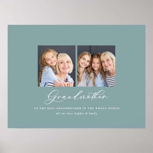 Moderne, minimale multi-foetuscript grootmoedergif poster (Voorkant)