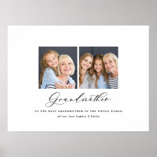 Moderne, minimale multi-foetuscript grootmoedergif poster