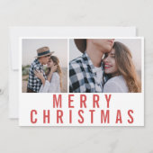 Moderne, minimale multi-foto-chic-stijlvolle kerst (Voorkant)