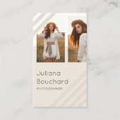 Moderne minimale multifunctionele fotografie visitekaartje (Voorkant)