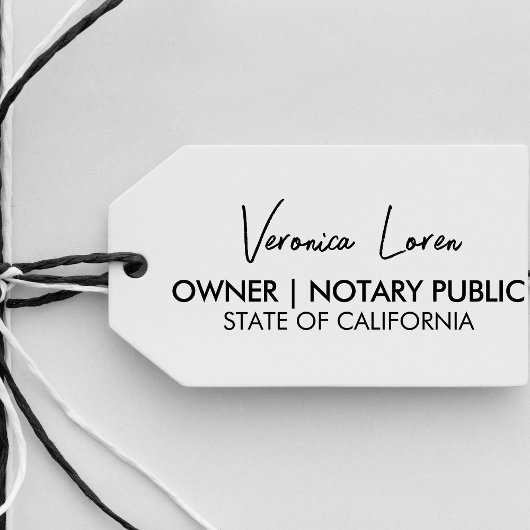 Moderne minimale notaris script handtekening & tit  zelfinktende stempel