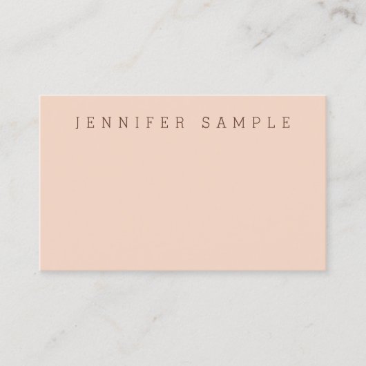 Moderne minimale ontwerpSjabloon Visitekaartje (Voorkant)