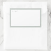 Moderne minimale opslagtijd groen om planner uit t rechthoekige sticker (Tas)