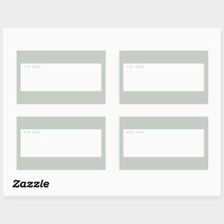 Moderne minimale opslagtijd groen om planner uit t rechthoekige sticker