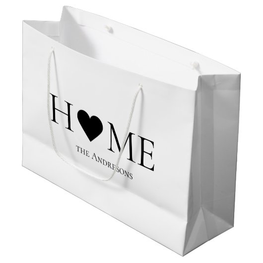 Moderne, minimale persoonlijke cadeautjes voor thu groot cadeauzakje (Voorkant Gekanteld)