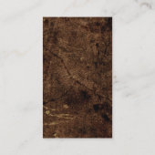 Moderne, minimale professionele bruine achtergrond visitekaartje (Achterkant)
