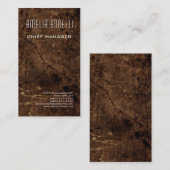 Moderne, minimale professionele bruine achtergrond visitekaartje (Voorkant / Achterkant)