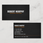 Moderne minimale professionele constructeur visitekaartje (Voorkant / Achterkant)