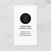 Moderne minimale professionele foto-Logo Visitekaartje (Achterkant)