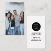Moderne minimale professionele foto-Logo Visitekaartje (Voorkant / Achterkant)