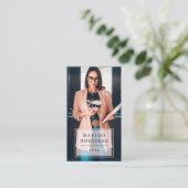 Moderne minimale professionele foto visitekaartje (Staand voorkant)