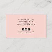 Moderne minimale professionele foto visitekaartje (Achterkant)