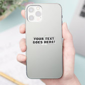 Moderne minimale professionele Jouw tekst Sticker (Telefoon)