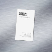 Moderne, minimale professionele laptop magnetisch visitekaartje (Voorbeeld)