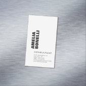 Moderne, minimale professionele laptop magnetisch visitekaartje (Voorbeeld)