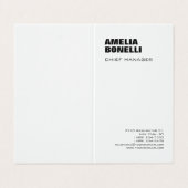 Moderne, minimale professionele laptop visitekaartjes (Buitenkant ongevouwen)