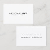 Moderne minimale professionele legante Sjabloon Visitekaartje (Voorkant / Achterkant)