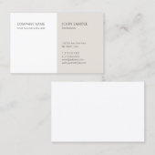 Moderne minimale professionele legante Sjabloon Visitekaartje (Voorkant / Achterkant)