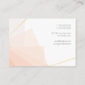 Moderne minimale professionele legante Sjabloon Visitekaartje (Achterkant)