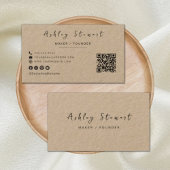 Moderne, minimale, professionele Qr-code voor Rust Visitekaartje