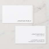 Moderne, minimale professionele Sjabloon legant Visitekaartje (Voorkant / Achterkant)