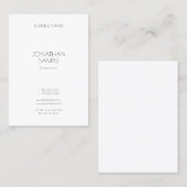 Moderne, minimale professionele Sjabloon legant Visitekaartje (Voorkant / Achterkant)