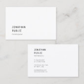 Moderne, minimale professionele Sjabloon van Class Visitekaartje (Voorkant / Achterkant)