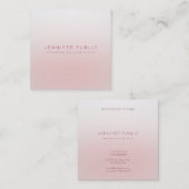 Moderne, minimale professionele Sjabloon Vierkante Visitekaartje (Voorkant / Achterkant)