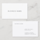 Moderne, minimale professionele Sjabloon Visitekaartje (Voorkant / Achterkant)