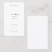 Moderne minimale professionele Sjabloon Visitekaartje (Voorkant / Achterkant)