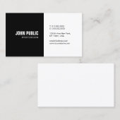 Moderne, minimale professionele Sjabloon Visitekaartje (Voorkant / Achterkant)