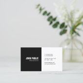 Moderne, minimale professionele Sjabloon Visitekaartje (Staand voorkant)