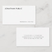 Moderne minimale professionele Sjabloon Visitekaartje (Voorkant / Achterkant)