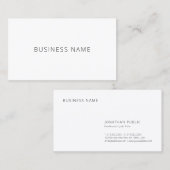 Moderne minimale professionele Sjabloon Visitekaartje (Voorkant / Achterkant)