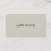 Moderne minimale professionele Sjabloon Visitekaartje (Achterkant)