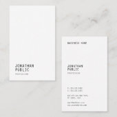 Moderne, minimale professionele Sjabloon Visitekaartje (Voorkant / Achterkant)