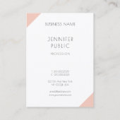 Moderne, minimale professionele Sjabloon Visitekaartje (Achterkant)