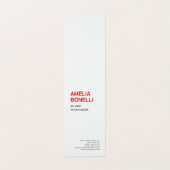 Moderne, minimale professionele standaardgrootte visitekaartjes (Buitenkant ongevouwen)