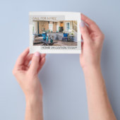 Moderne minimale professionele Vastgoed Flyer (Hand)